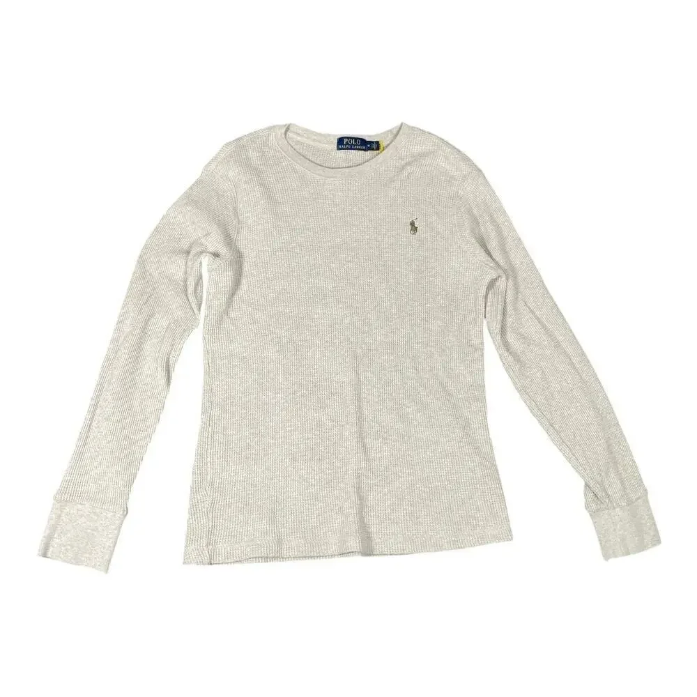 Polo Ralph Lauren Men’s Beige Long Sleeve Crew Neck Thermal Medium